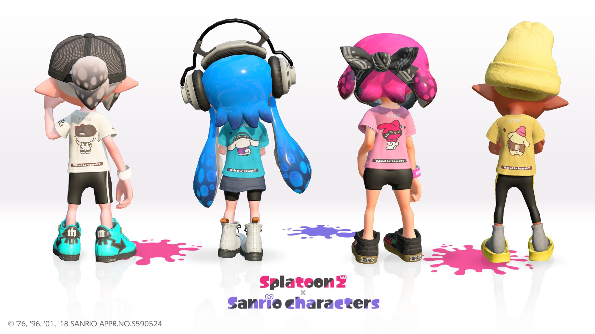 スプラトゥーン2』とサンリオキャラクターズのコラボが決定