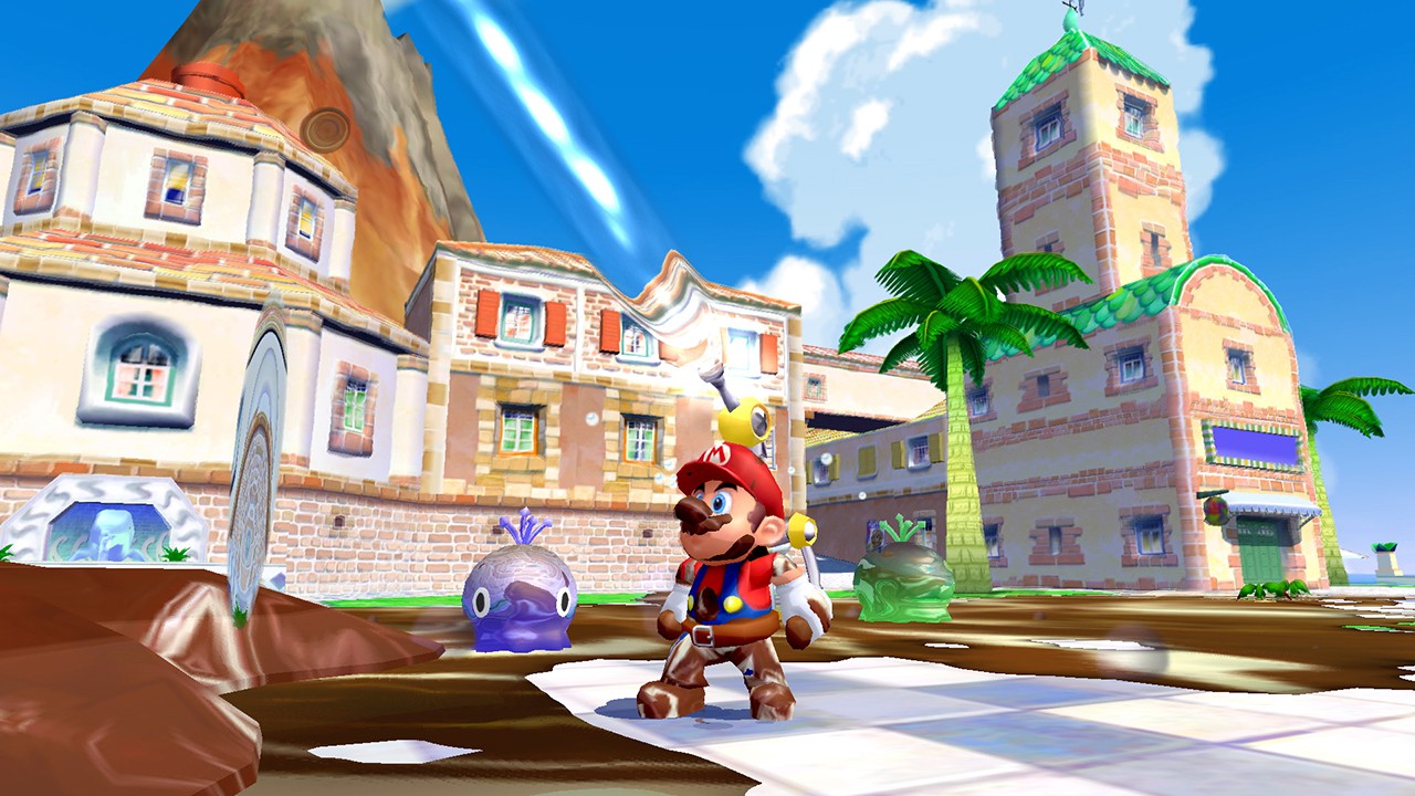 64、サンシャイン、ギャラクシー。3つの歴代3Dマリオを収録した