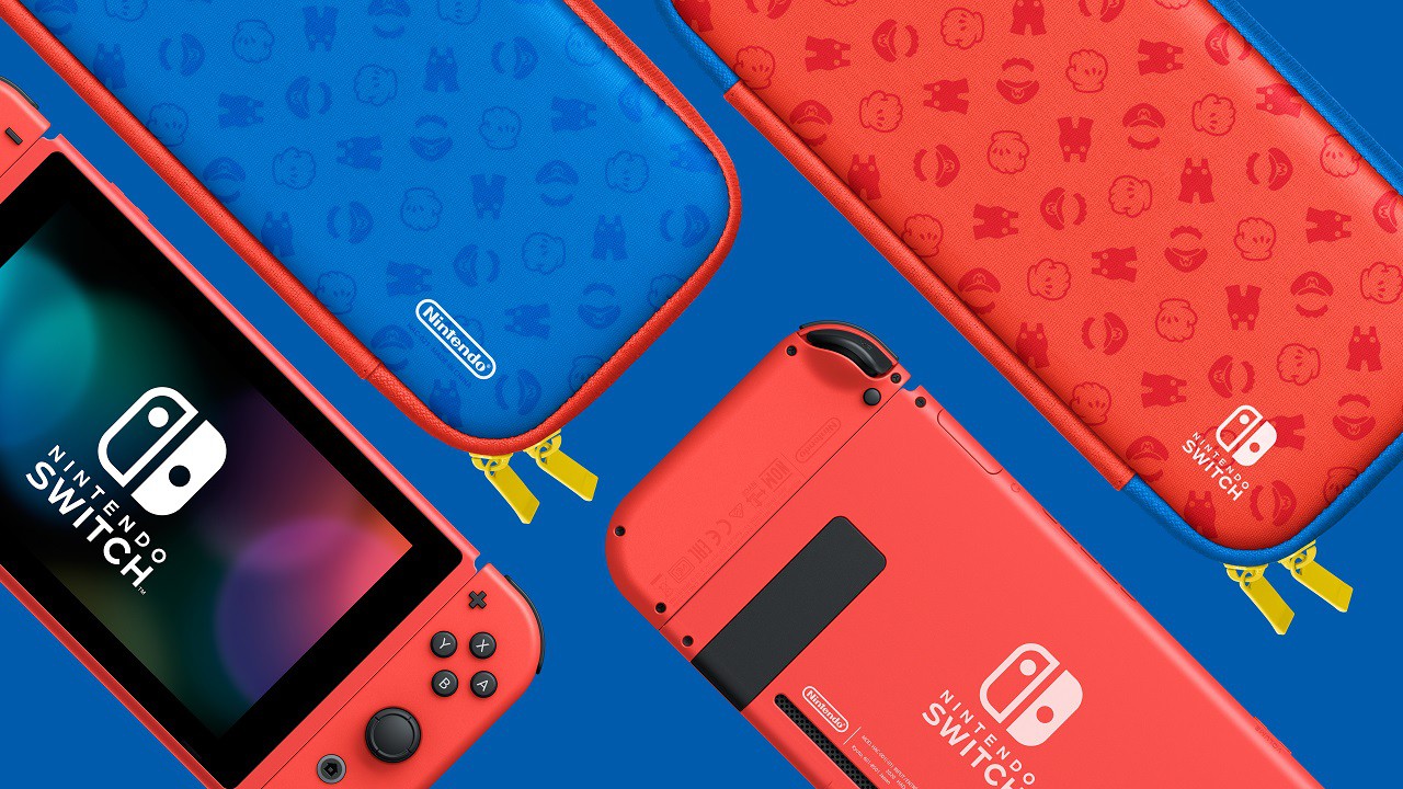 Nintendo Switch 本体　マリオレッド×ブルー セット