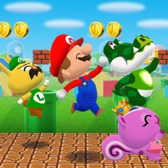 どうぶつの森 ポケットキャンプ』で 「スーパーマリオブラザーズ35周年
