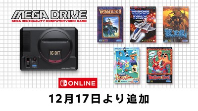 【12月17日追加】『セガ メガドライブ for Nintendo Switch Online 