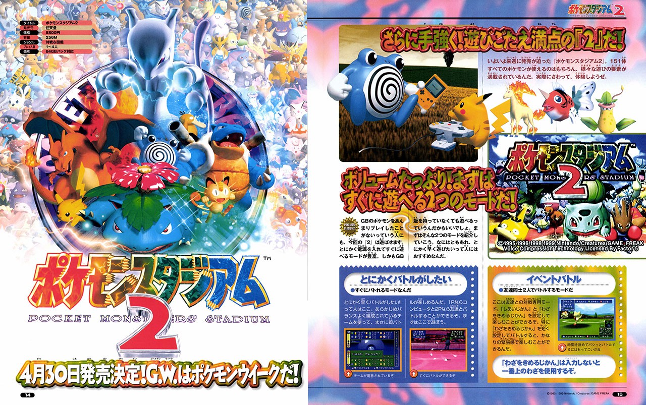 4月12日より「NINTENDO 64 Nintendo Switch Online 」に『ポケモン 