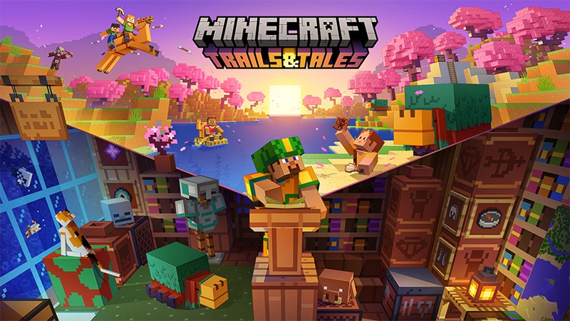 Nintendo Switch『Minecraft』最新の大型アップデート「Trails & Tales（旅路と物語）」が、本日より配信開始。 |  トピックス | Nintendo