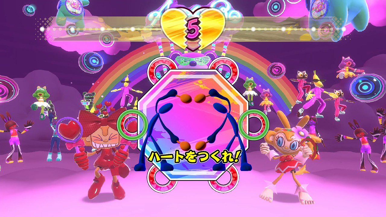 音楽に合わせてJoy-Conを振って、ひとりで、みんなで、ノリノリに