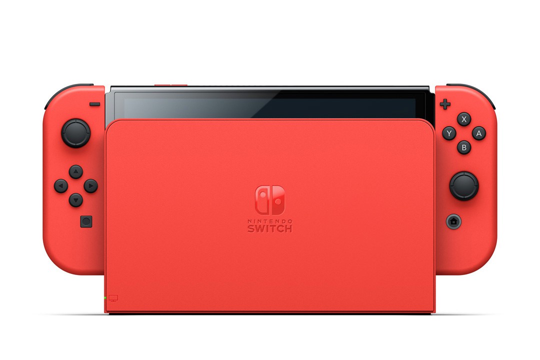 マリオの赤をモチーフにしたNintendo Switch（有機ELモデル）が10月6日