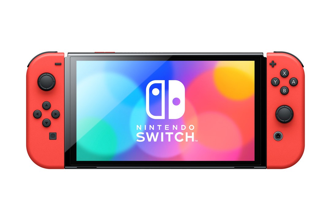 マリオの赤をモチーフにしたNintendo Switch（有機ELモデル）が10月6日