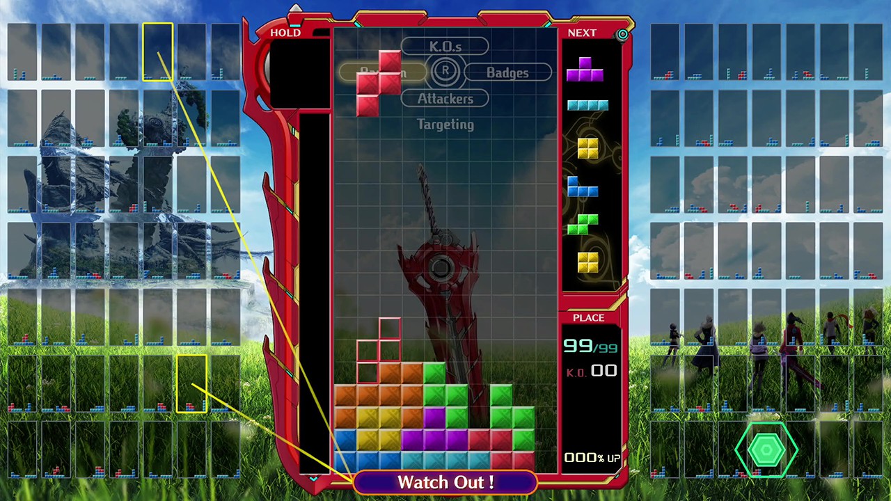 テトリス® 99』と『ゼノブレイド3』が融合（インタリンク）。 テト1