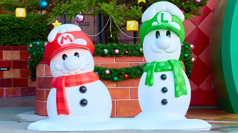 冬限定グッズやホリデーフードが登場。「ユニバーサル・スタジオ・ジャパン」内『スーパー・ニンテンドー・ワールド™』で11月21日（火）よりウインター装飾がスタート。  | トピックス | Nintendo