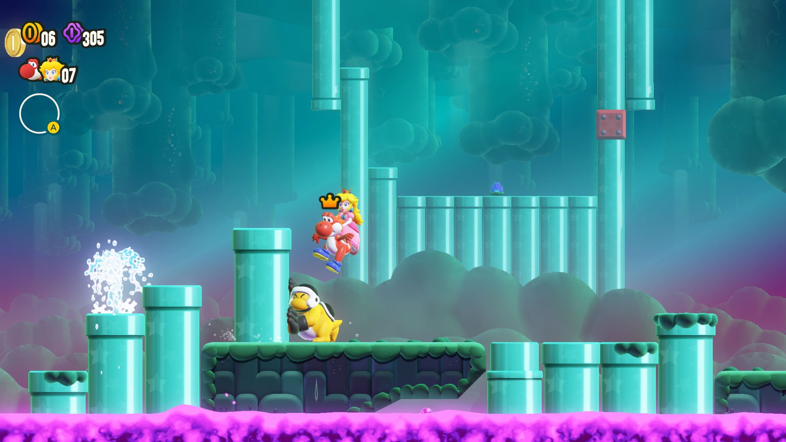 はじめてのアクションゲームでも安心。ダメージを受けない