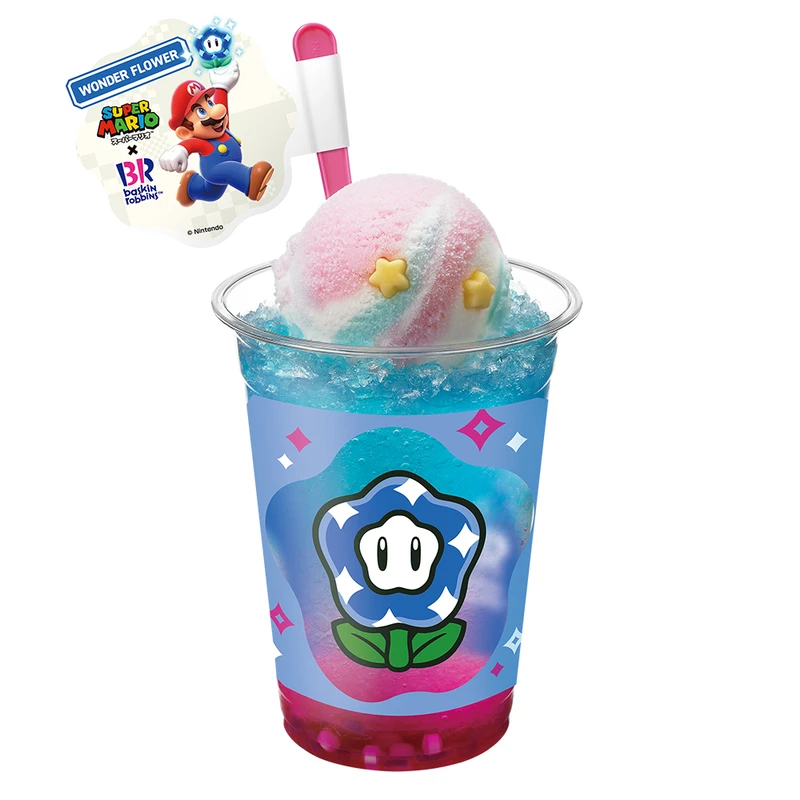 Super Mario X Baskin Robbins helado de la Flor Maravilla