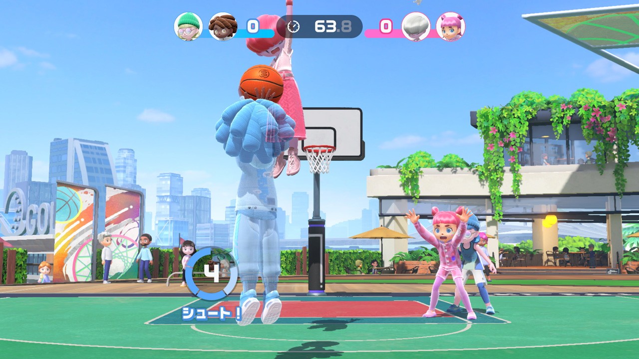 7月10日より『Nintendo Switch Sports』にバスケットボールを無料