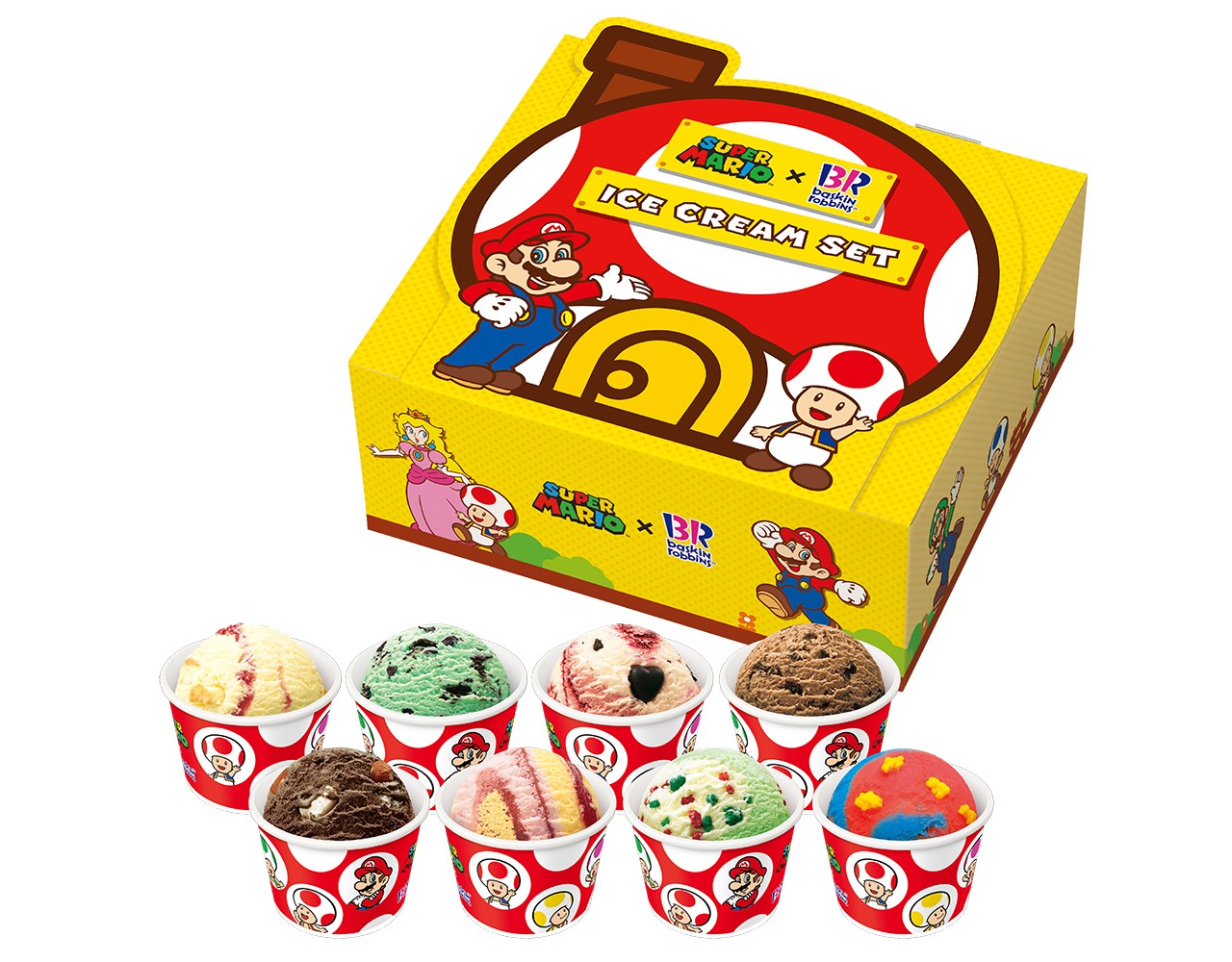Colaboración Super Mario Baskin Robbins