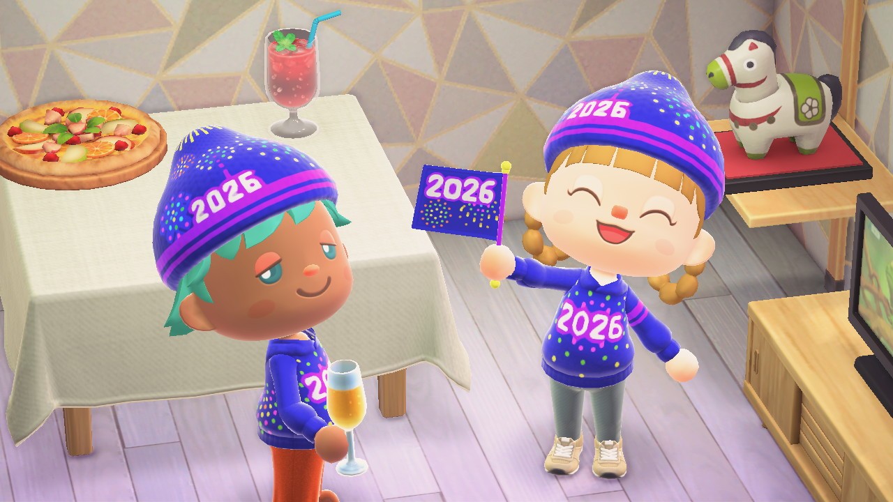 あつまれ どうぶつの森』でニューイヤー2026のマイデザインを配布。1月