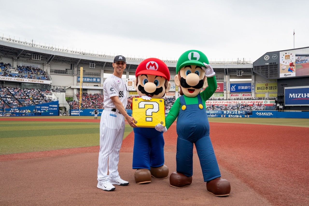 スーパーマリオブラザーズ40周年 × プロ野球12球団」現地レポート