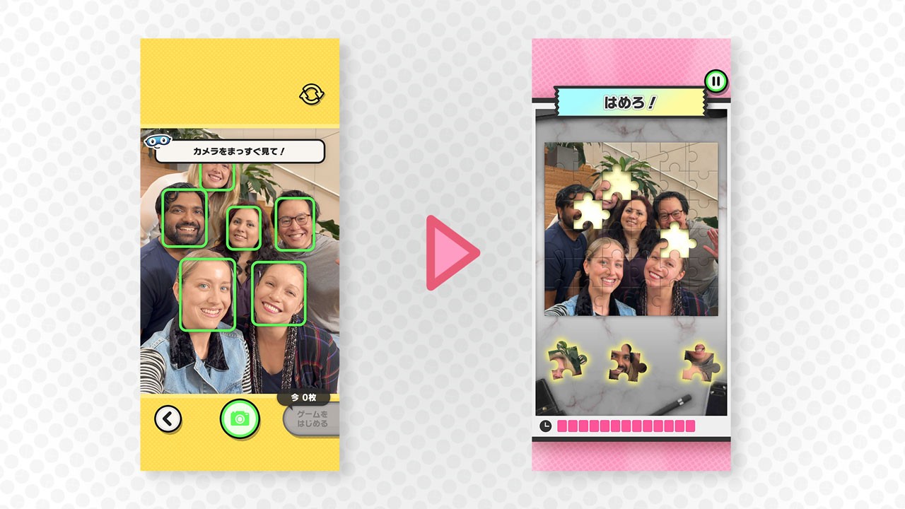 Official Pictonico! image showing photo selection before play begins