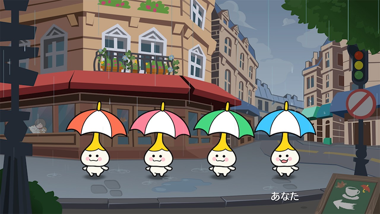 リズム天国 ミラクルスターズのリズムゲーム画面