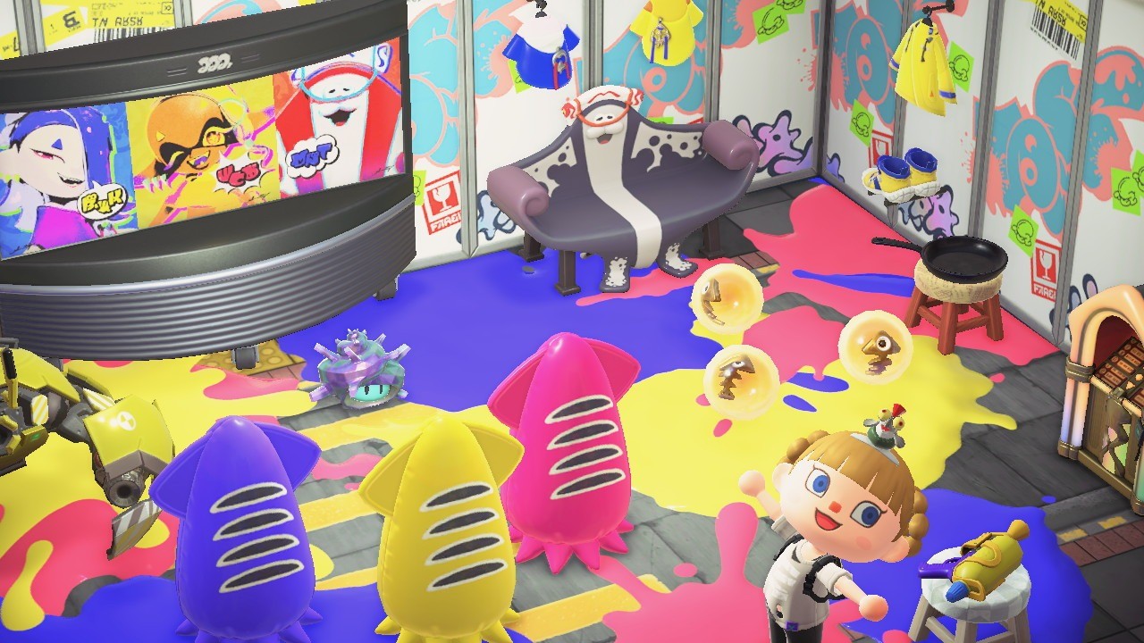 あつまれ どうぶつの森』で『スプラトゥーン レイダース』のマイ